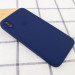 Фото Чохол Silicone Case Square Full Camera Protective (AA) на Apple iPhone XS / X (5.8") (Темно синій / Midnight blue) на vchehle.ua