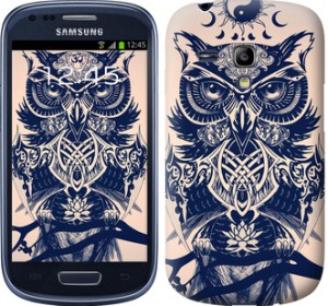 Чехол Узорчатая сова для Samsung Galaxy S3 mini