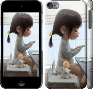 

Чехол Милая девочка с зайчиком для iPod Touch 6 636371