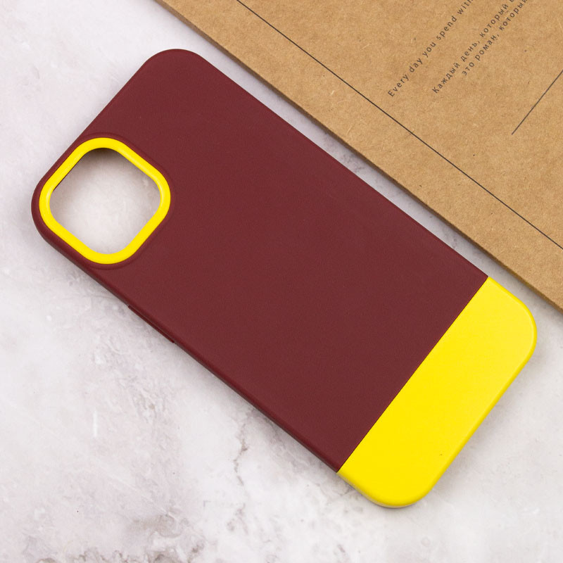 Чохол TPU+PC Bichromatic на Apple iPhone 11 Pro (5.8") (Brown burgundy / Yellow) в магазині vchehle.ua