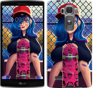 

Чехол Прикольная девочка со скейтбордом для LG G Flex2 618256