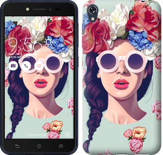 

Чехол Девушка с цветами для Asus ZENFONE Live ZB501KL 607932