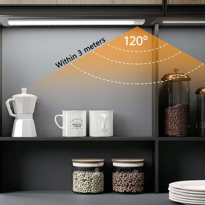 Купить Сенсорный светильник LED с датчиком движения MZ-L1803 (35*11,5*100mm) (White) на vchehle.ua