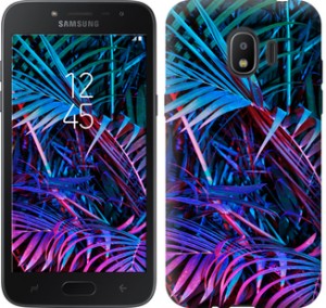 Чехол Папоротник под ультрафиолетом для Samsung Galaxy J2 2018