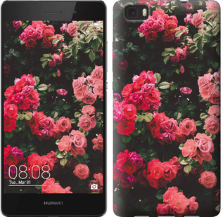 

Чохол Кущ з трояндами на Huawei Ascend P8 Lite 639398
