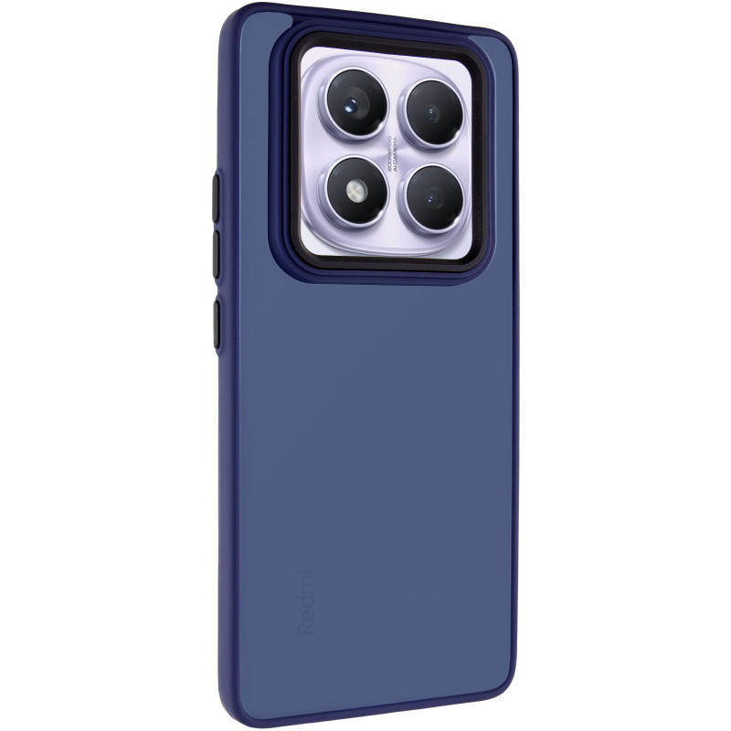 Чехол TPU+PC Lyon Frosted для Xiaomi Redmi Note 14 Pro 4G (Navy Blue)