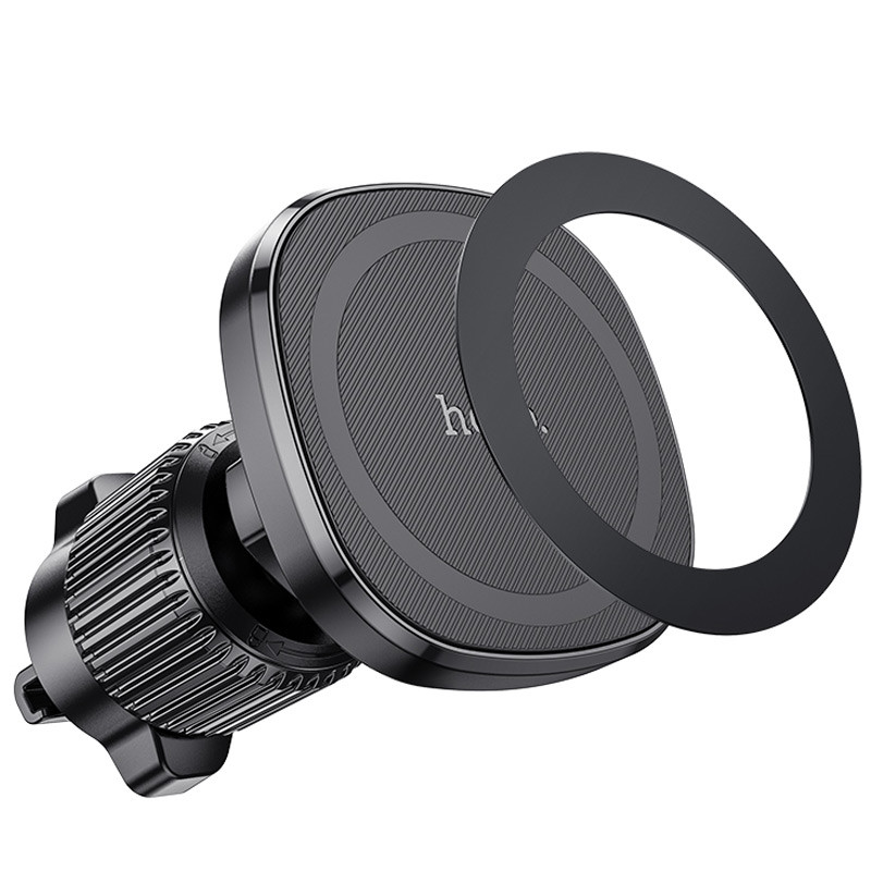 Фото Автодержатель Hoco H34 Cheeatag magnetic ring (air outlet) (Black) на vchehle.ua