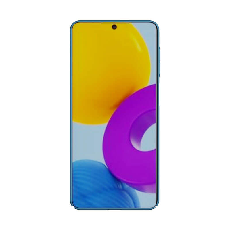 Фото Карбонова накладка Nillkin Camshield (шторка на камеру) на Samsung Galaxy M52 (Синій / Blue) на vchehle.ua