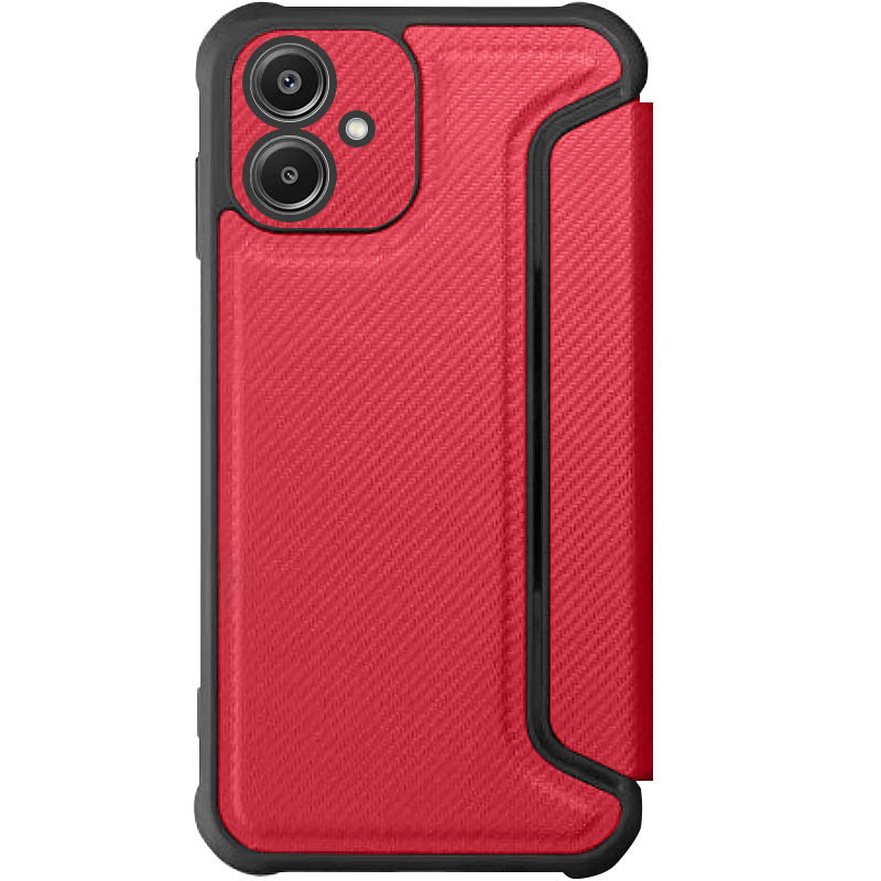 Фото Кожаный чехол-книжка GETMAN Razor (PU) для Samsung Galaxy A06 (Red) на vchehle.ua