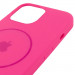 Чохол Silicone Case Full Protective (AA) with Magnetic Safe на Apple iPhone 11 Pro Max (6.5") (Рожевий / Barbie pink) в магазині vchehle.ua
