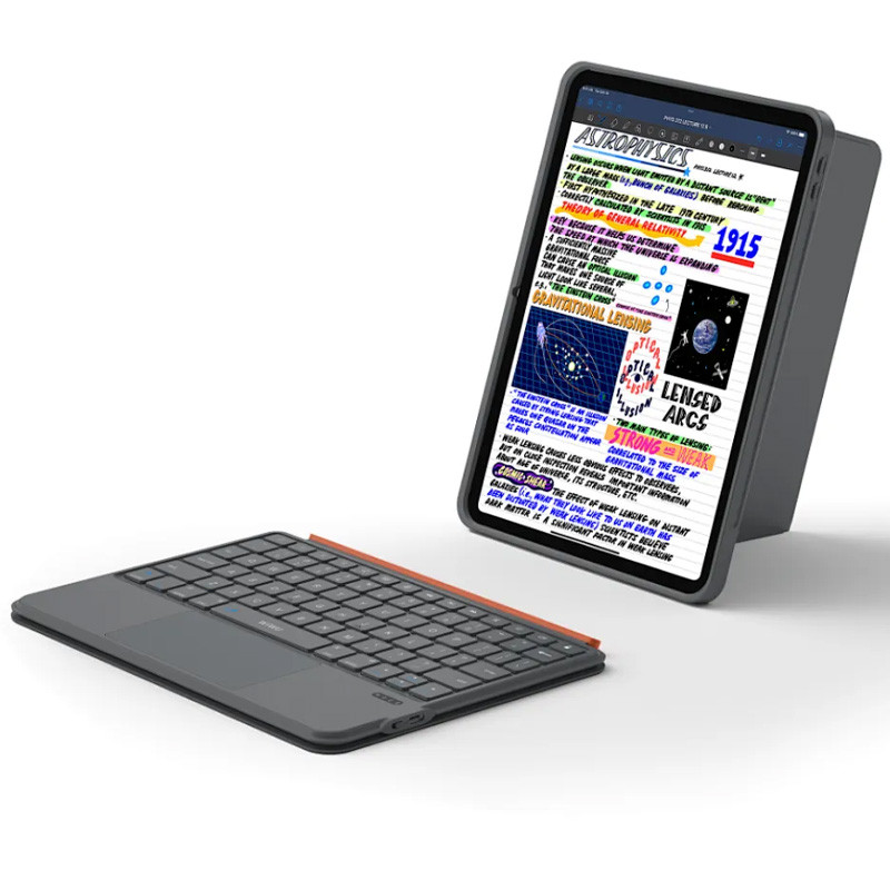 Фото Чехол-клавиатура WIWU MK-005 3 in 1 for iPad Air 10.9'' (2020-2022)/Air 11'' (2024) (Grey) в магазине vchehle.ua