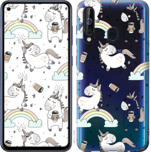 

Чехол Единорог и кофе для Samsung Galaxy A60 2019 A606F 840632