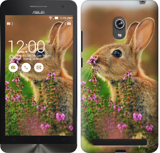 

Чехол Кролик и цветы для Asus ZenFone 6 A600CG 150146