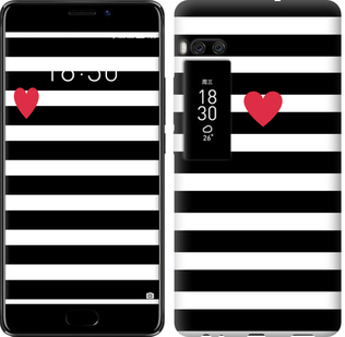 

Чохол Чорно-білі смуги на Meizu Pro 7 751939