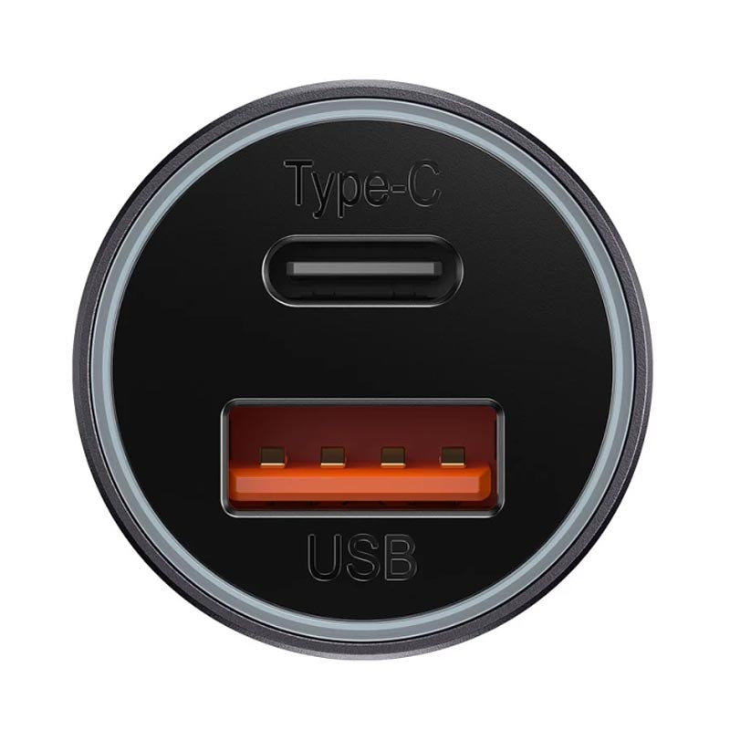 АЗУ Baseus Golden Contactor Max Dual USB+Type-C 60W (CGJM0001) (Темно-серый) в магазине vchehle.ua