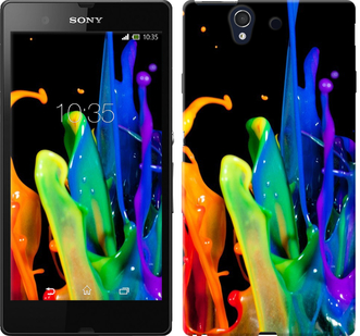 

Чохол бризки фарби на Sony Xperia Z C6602 381366