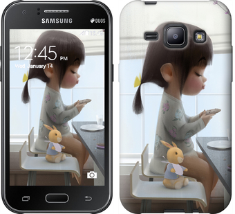 

Чохол Мила дівчинка з зайчиком на Samsung Galaxy J1 J100H 636457