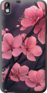 Чохол Пурпурна сакура на HTC Desire 816