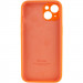 Фото Чохол Silicone Case Full Camera Protective (AA) на Apple iPhone 14 Plus (6.7") (Помаранчевий / Kumquat) на vchehle.ua