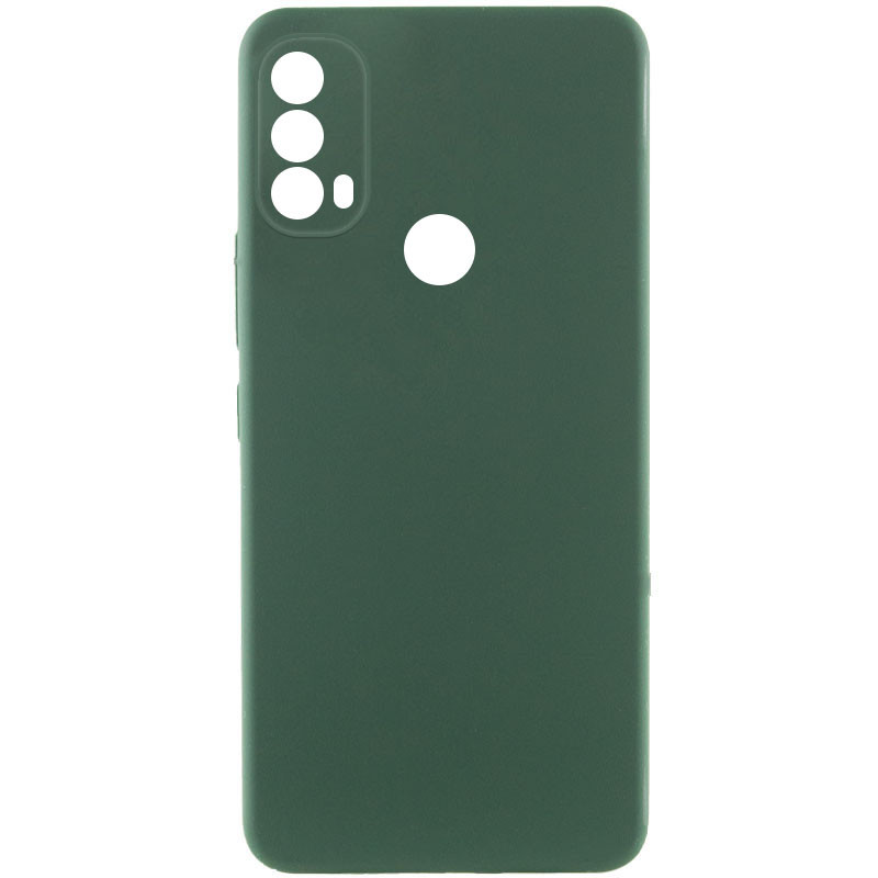 Чохол Silicone Cover Lakshmi Full Camera (AAA) на Motorola Moto E40 (Зелений / Cyprus Green)