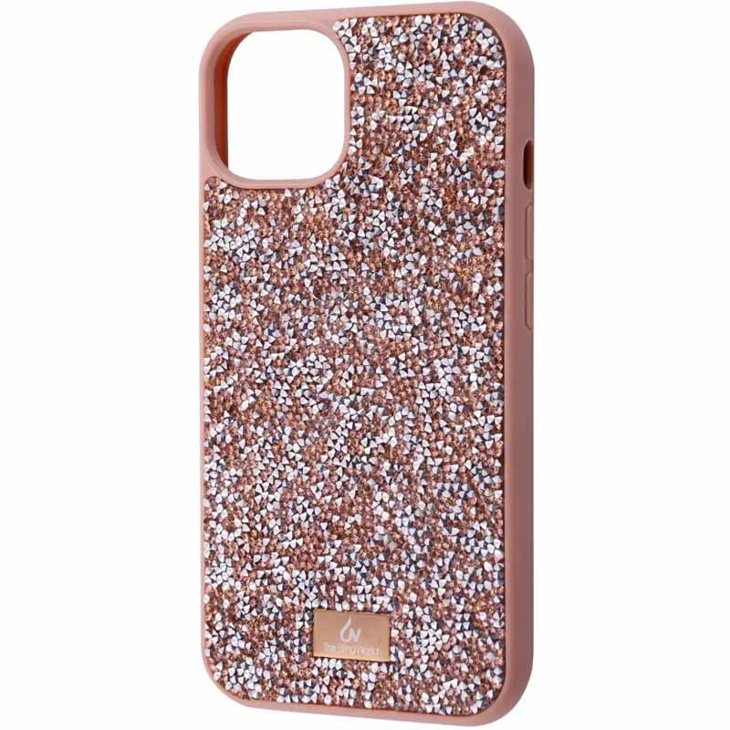 TPU чохол Bling World Rock Diamond на Apple iPhone 12 Pro / 12 (6.1") (Рожевий)