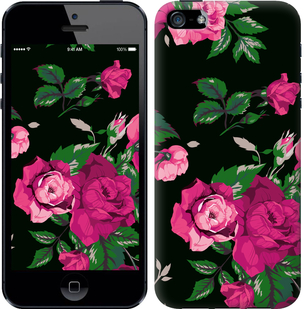

Чехол Розы на черном фоне для iPhone 5 546780