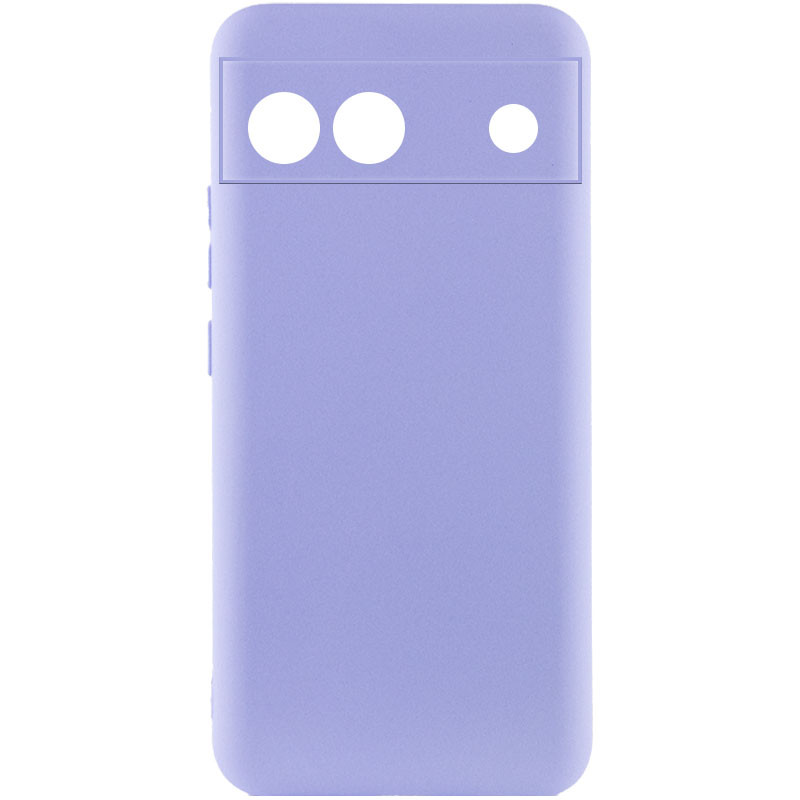 Чохол Silicone Cover Lakshmi Full Camera (A) на Google Pixel 6a (Бузковий / Dasheen)