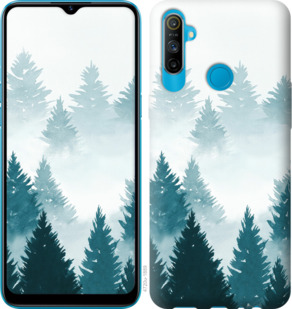 Чехол Акварельные Елки для Realme C3
