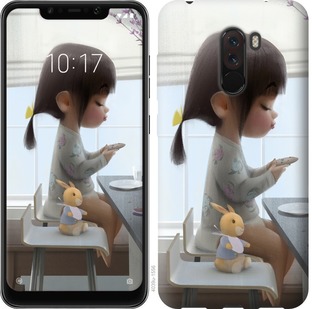 

Чехол Милая девочка с зайчиком для Xiaomi Pocophone F1 669350
