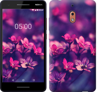 

Чехол Пурпурные цветы для Nokia 2.1 668276
