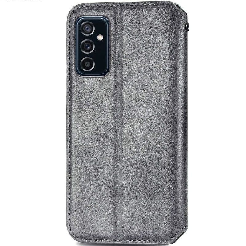 Фото Кожаный чехол книжка GETMAN Cubic (PU) для Samsung Galaxy M23 5G / M13 4G (Серый) на vchehle.ua