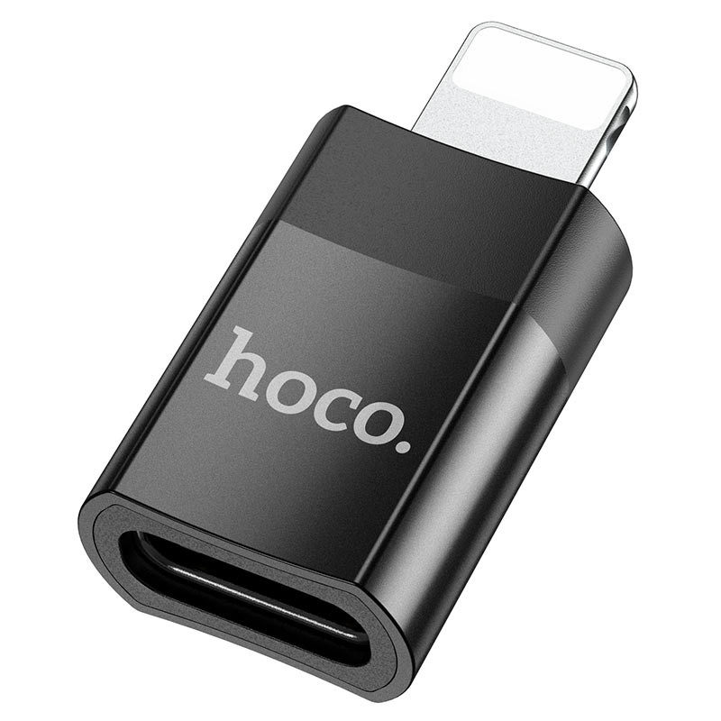 Перехідник Hoco UA17 Lightning Male to Type-C Female (Чорний)