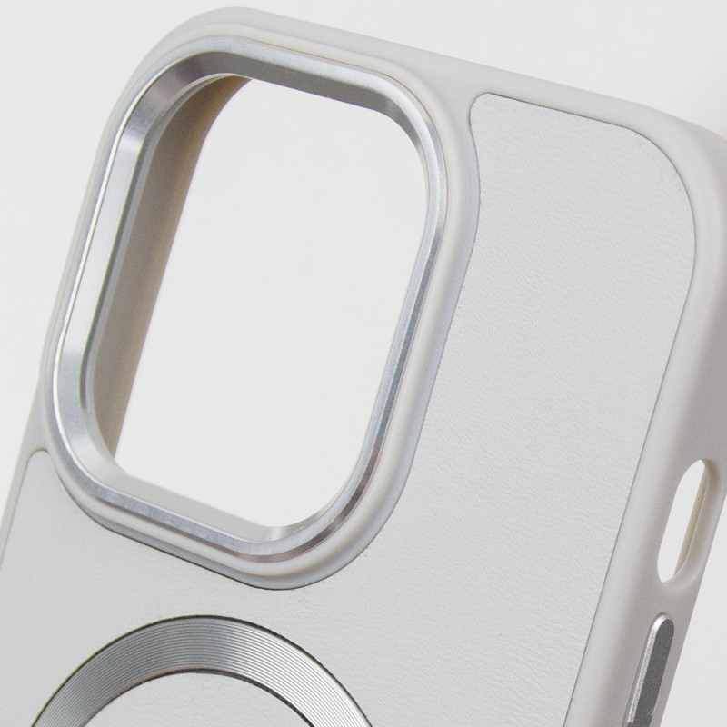 Заказать Кожаный чехол SnapCase with Magnetic Safe для Apple iPhone 14 Pro Max (6.7") (Grey) на vchehle.ua