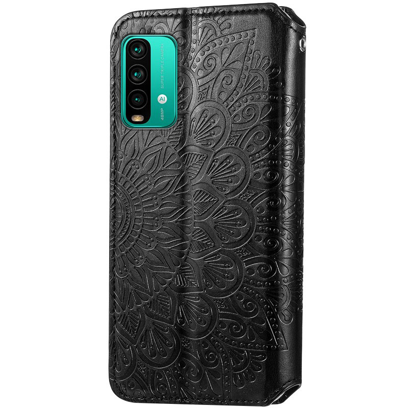 

Шкіряний чохол книжка GETMAN Mandala (PU) для Xiaomi Redmi Note 9 4G (Чорний) 1147666