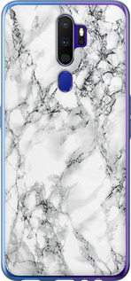 Чохол Мармур білий на Oppo A5 2020