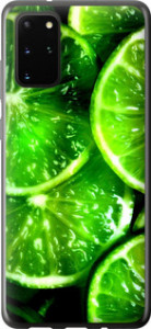 Чехол Зелёные дольки лимона для Samsung Galaxy S20 Plus