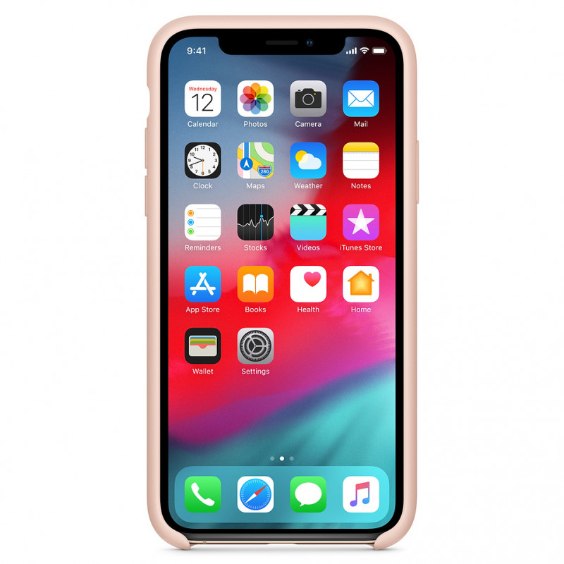 Фото Чохол Silicone Case without Logo (AA) на Apple iPhone XS Max (6.5") (Рожевий / Pink Sand) на vchehle.ua