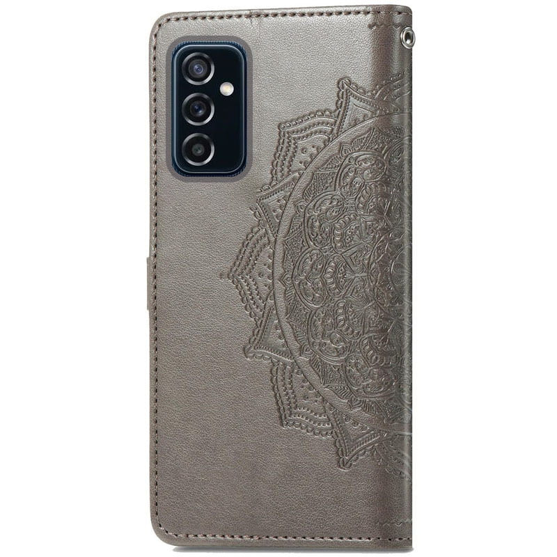 Купить Кожаный чехол-книжка Art Case с визитницей для Samsung Galaxy A05s (Серый) на vchehle.ua