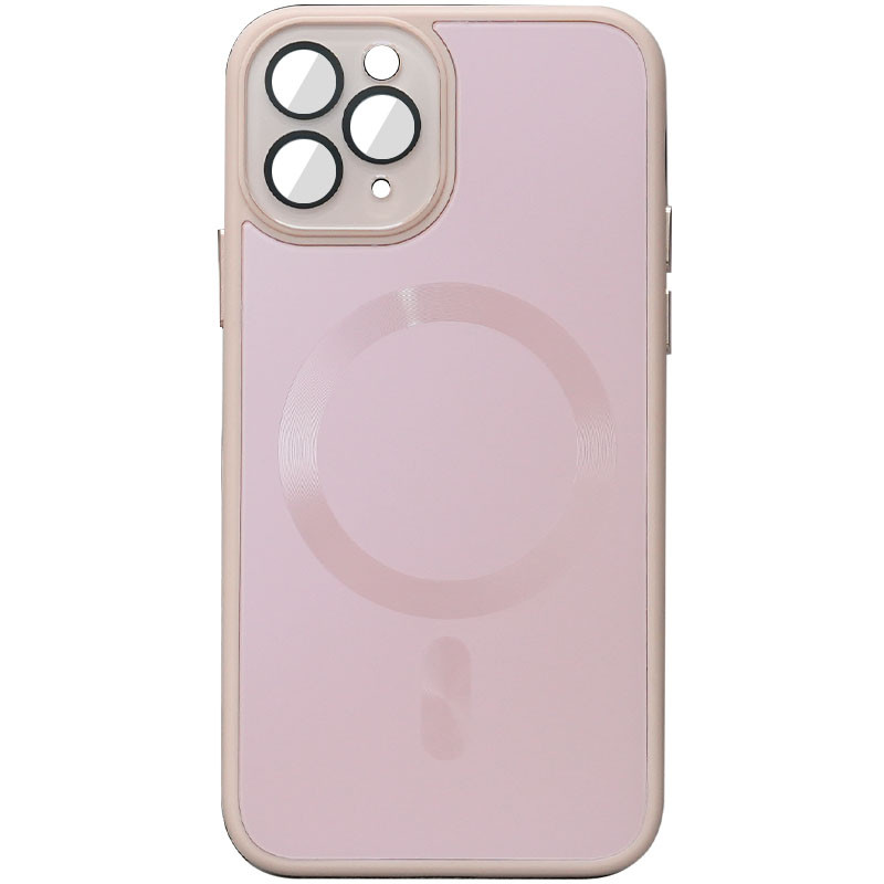 Чехол TPU+Glass Sapphire Midnight with Magnetic Safe для Apple iPhone 12 Pro (6.1") (Розовый / Pink Sand)