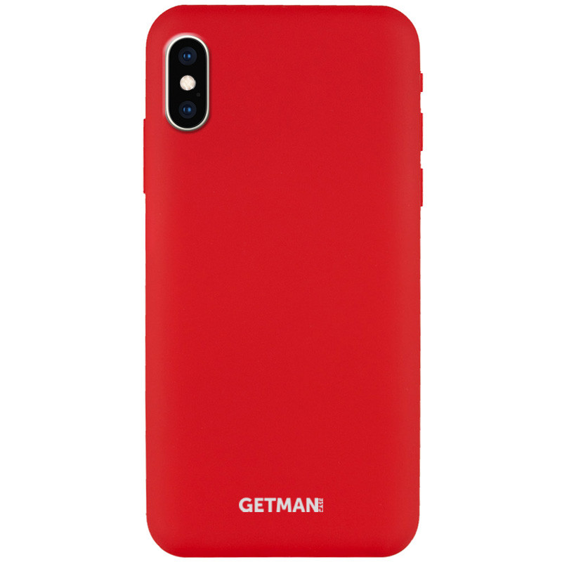 

Чехол Silicone Case GETMAN for Magnet для iPhone X (5.8") (Красный / Red) 897215