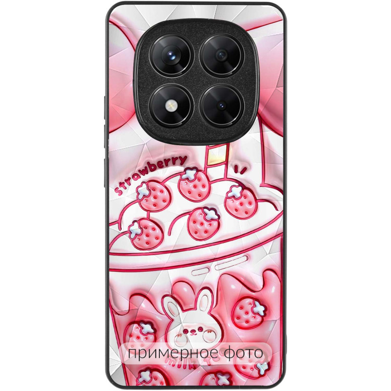 Фото TPU+PC чохол Prisma Fluffie на Xiaomi Redmi Note 14 4G (Int. version) (Strawberry) на vchehle.ua
