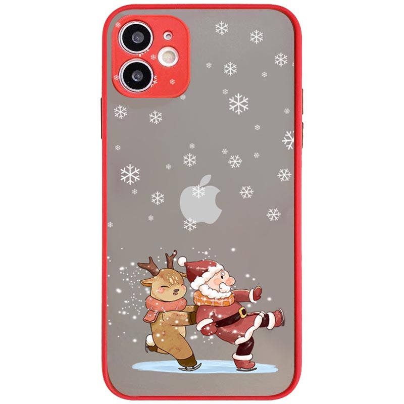 

TPU+PC чехол Christmas time для Apple iPhone 12 (6.1") (Санта) 1223714