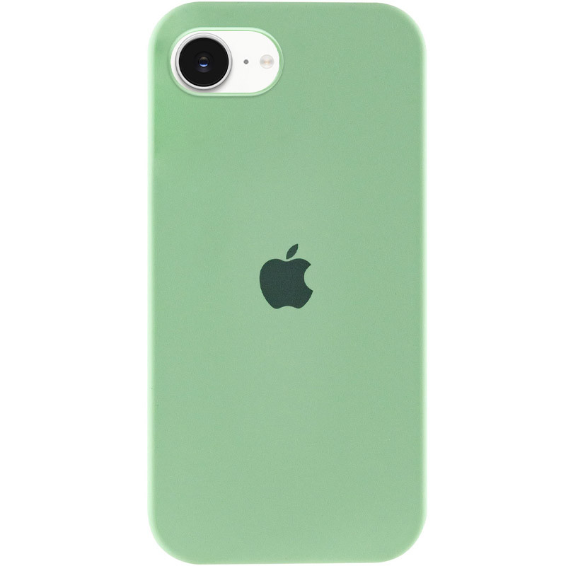 Чехол Silicone Case Full Protective (AA) для Apple iPhone 16e (6.1") (Зеленый / Pistachio)