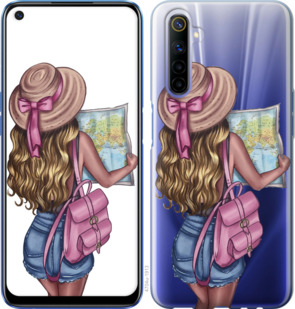 

Чохол Дівчина з картою на Realme 6 919281