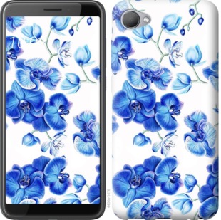 

Чехол Голубые орхидеи для HTC Desire 12 724974