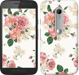 

Чехол цветочные обои v1 для Motorola Moto G3 642452
