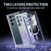 Фото TPU чехол Delight case with Magnetic Safe с защитными линзами на камеру для Samsung Galaxy S21 FE (Синий / Deep navy) на vchehle.ua