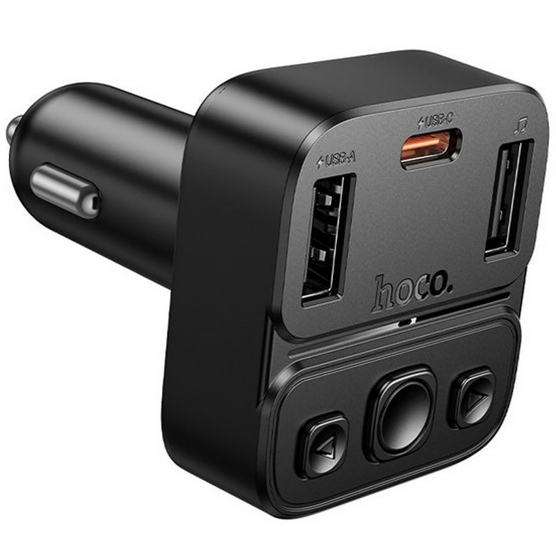 Фото АЗП FM модулятор Hoco E87 Delta 35W (1USB-A/1C) (Black) на vchehle.ua