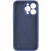 Фото Чехол Silicone Case Full Camera Protective (AA) NO LOGO для Apple iPhone 15 Pro (6.1") (Синий / Deep navy) на vchehle.ua