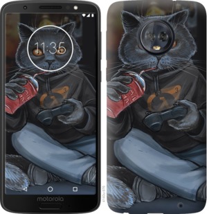 Чехол gamer cat для Motorola Moto G6 Plus